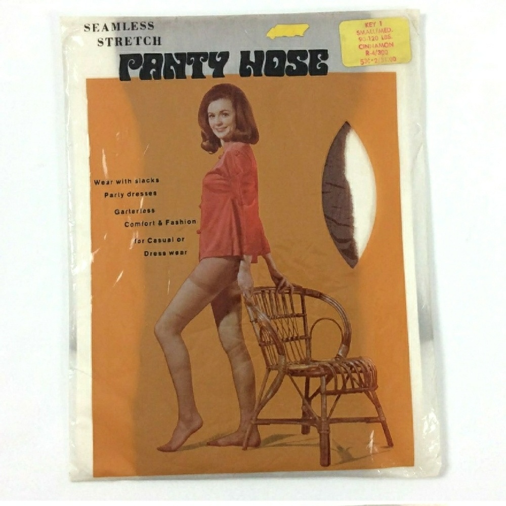 Vintage Pantyhose Small Medium 1960s Lingerie